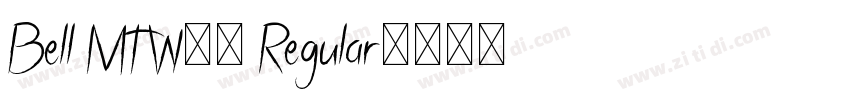 Bell MT W05 Regular字体转换